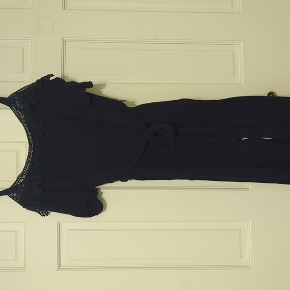 Nina Leonard Off the Shoulder Jumpsuit - Picture 1 of 4